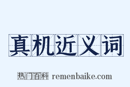 真机近义词是什么意思的图片